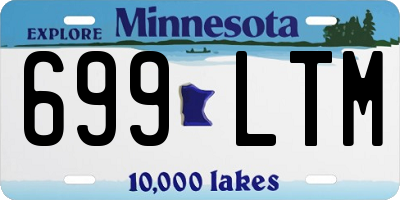 MN license plate 699LTM