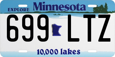 MN license plate 699LTZ