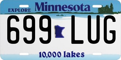 MN license plate 699LUG