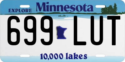 MN license plate 699LUT