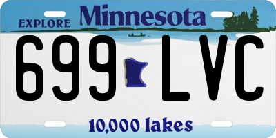 MN license plate 699LVC