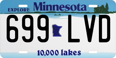 MN license plate 699LVD