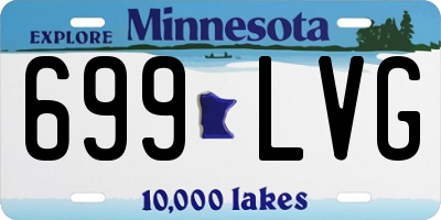 MN license plate 699LVG
