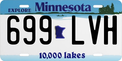 MN license plate 699LVH