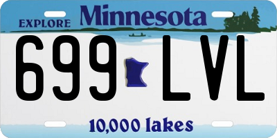 MN license plate 699LVL