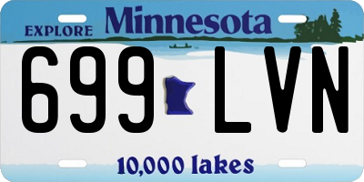 MN license plate 699LVN