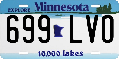 MN license plate 699LVO