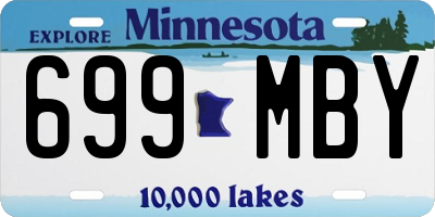 MN license plate 699MBY