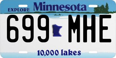 MN license plate 699MHE