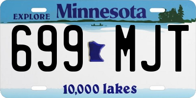MN license plate 699MJT