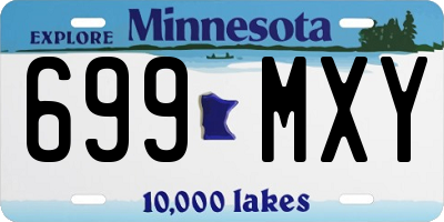 MN license plate 699MXY