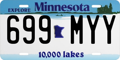 MN license plate 699MYY