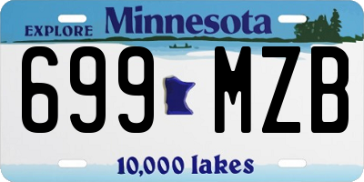 MN license plate 699MZB