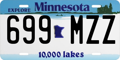 MN license plate 699MZZ