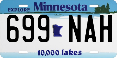 MN license plate 699NAH