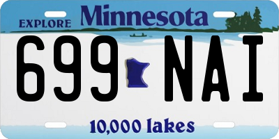 MN license plate 699NAI