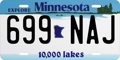 MN license plate 699NAJ