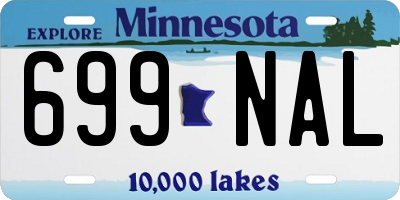 MN license plate 699NAL