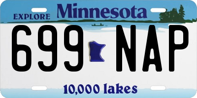 MN license plate 699NAP