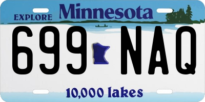 MN license plate 699NAQ