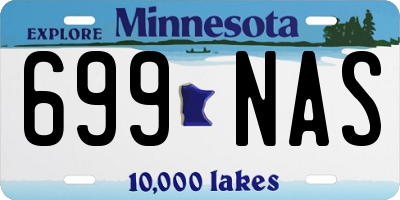 MN license plate 699NAS
