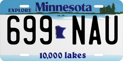 MN license plate 699NAU