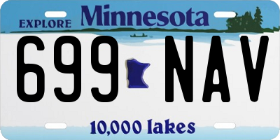 MN license plate 699NAV