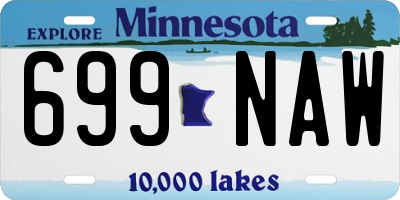 MN license plate 699NAW