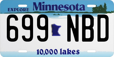 MN license plate 699NBD