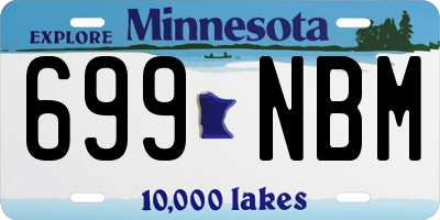 MN license plate 699NBM