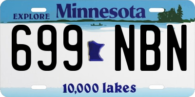 MN license plate 699NBN