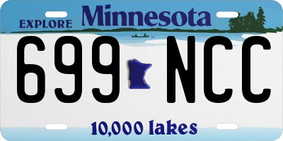 MN license plate 699NCC