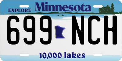 MN license plate 699NCH