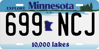 MN license plate 699NCJ