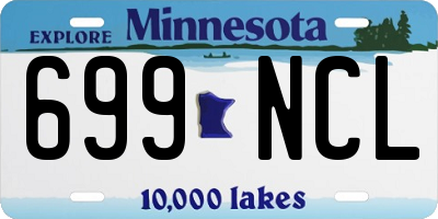 MN license plate 699NCL