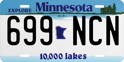 MN license plate 699NCN