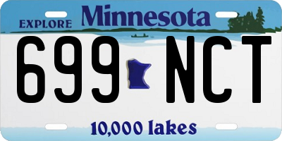 MN license plate 699NCT