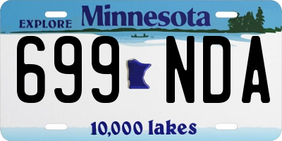 MN license plate 699NDA