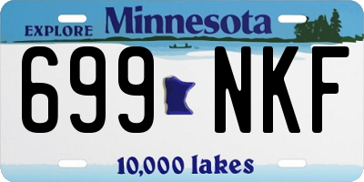 MN license plate 699NKF