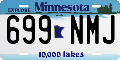 MN license plate 699NMJ