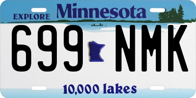 MN license plate 699NMK