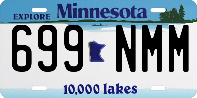 MN license plate 699NMM