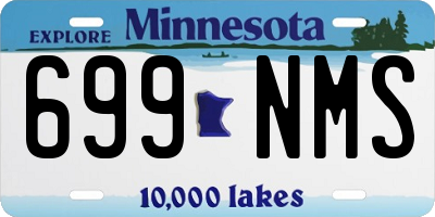 MN license plate 699NMS
