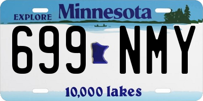 MN license plate 699NMY