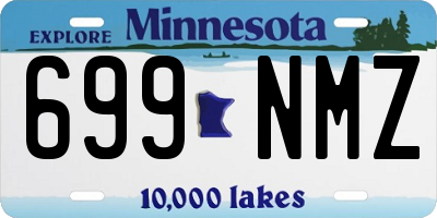 MN license plate 699NMZ