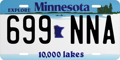 MN license plate 699NNA
