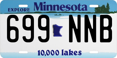 MN license plate 699NNB