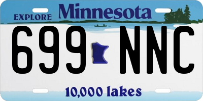 MN license plate 699NNC