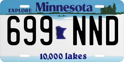 MN license plate 699NND