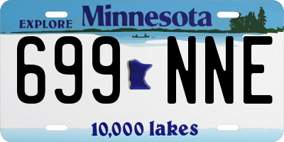 MN license plate 699NNE